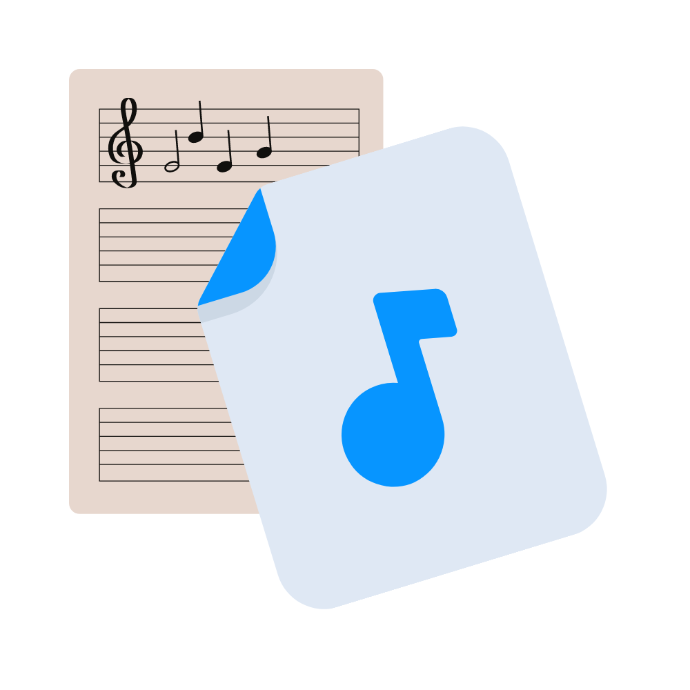 樂譜製作 / 編曲 Sheet Music Transcription & Arrangement 1 audio hand writing sheet music 1